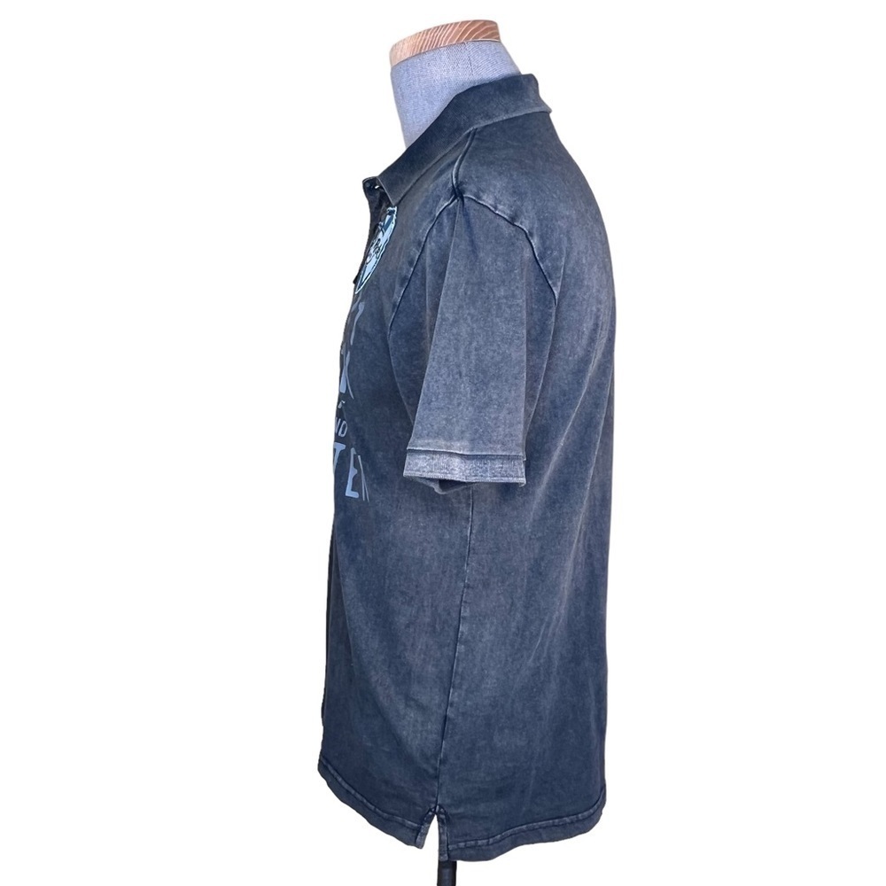 Hard Rock Cafe Guitar Co. Manufacturer Distressed St. Maarten Polo W/ Pa… - Picture 9 of 12